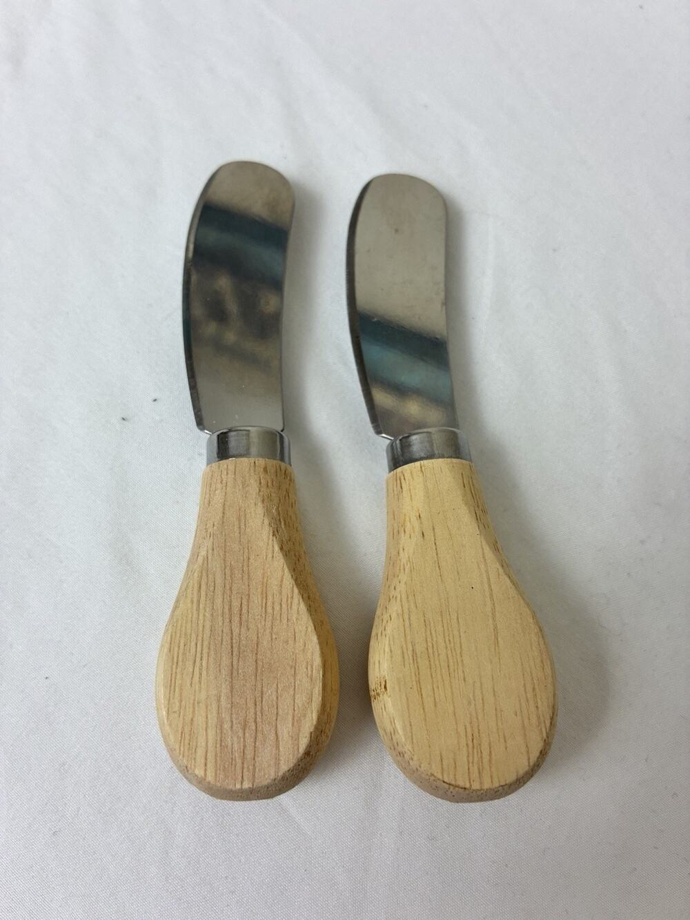 2PCS Cheese Spreader Knives Butter Spreader Knife Spreading 4.8In Stainless